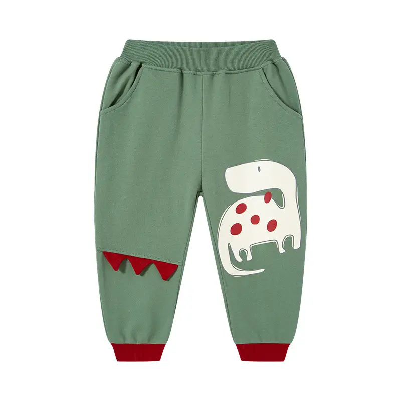 Children's Dinosaur Cartoon Pants Blue Casual Sports