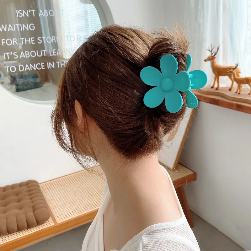 Orange Flower Hair Clip for Girls Bath Use - Image 10
