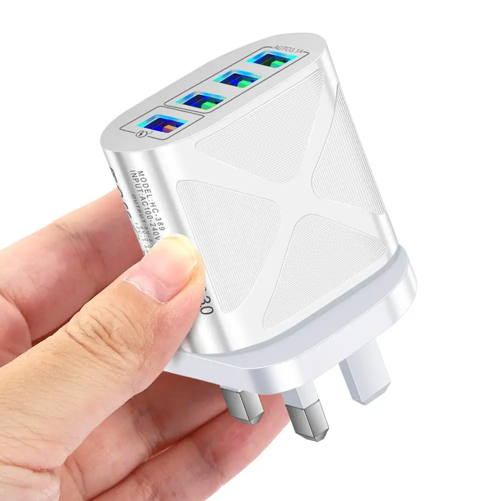 5V 5.1A 4 USB Charger Fast Charging Multi Port Mobile Charger - Image 2