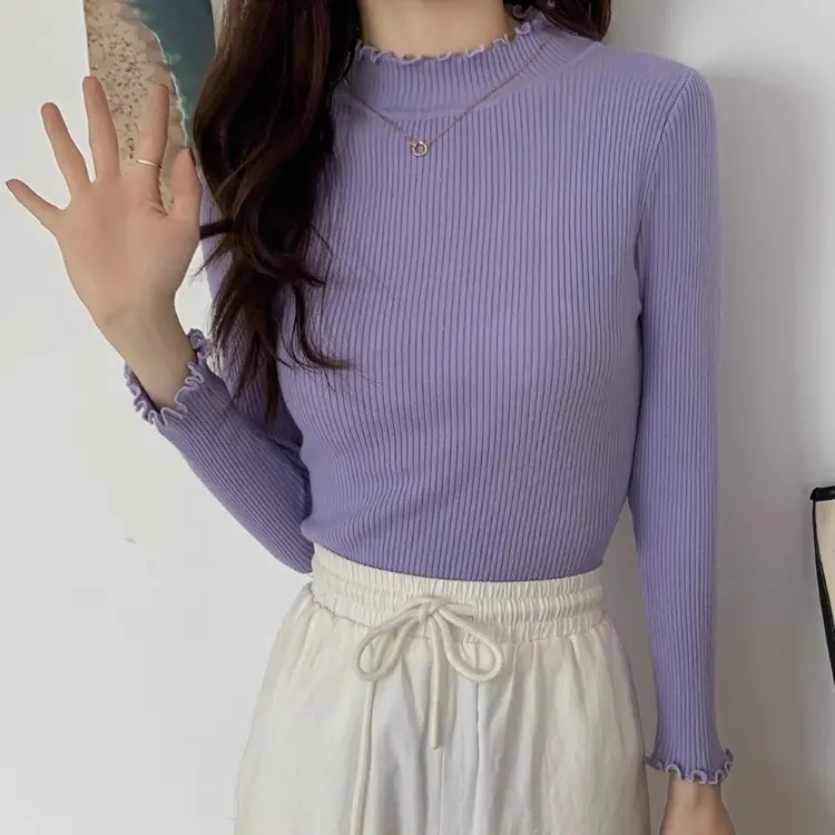 2025 Women's 2-Piece Knitted Half Turtleneck Sweater Set - Image 10