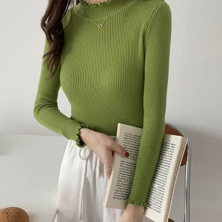 2025 Women's 2-Piece Knitted Half Turtleneck Sweater Set - Image 11