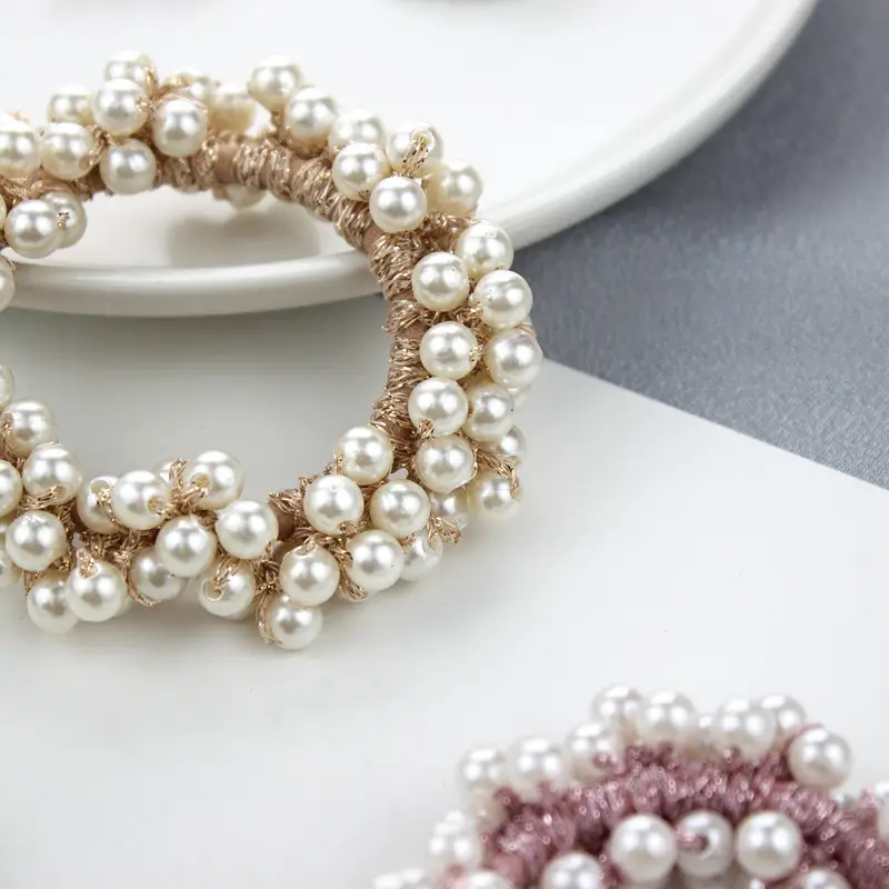 Pearl Pearl Braided Hair Band with Heart Charm - Image 11
