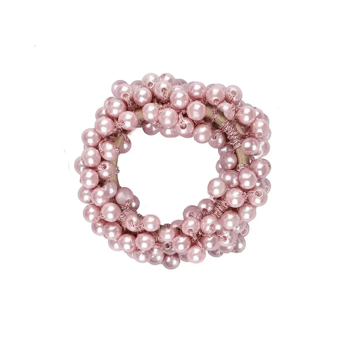 Pearl Pearl Braided Hair Band with Heart Charm - Image 5