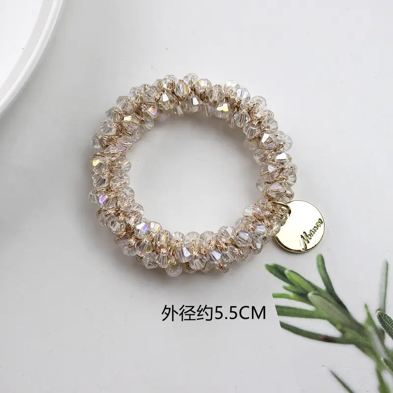 Pearl Pearl Braided Hair Band with Heart Charm - Image 6