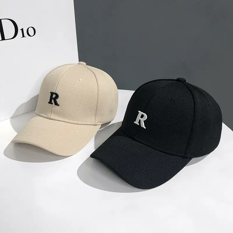 Women Men R Letter Cap Summer Sunshade Baseball Cap — feature 5