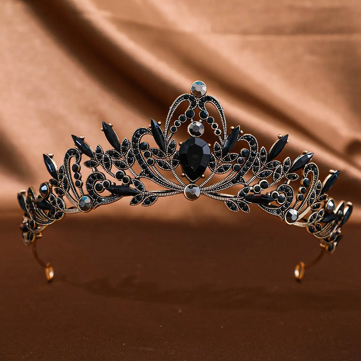 Korean Red Crystal Princess Crown for Wedding & Photo - Image 17