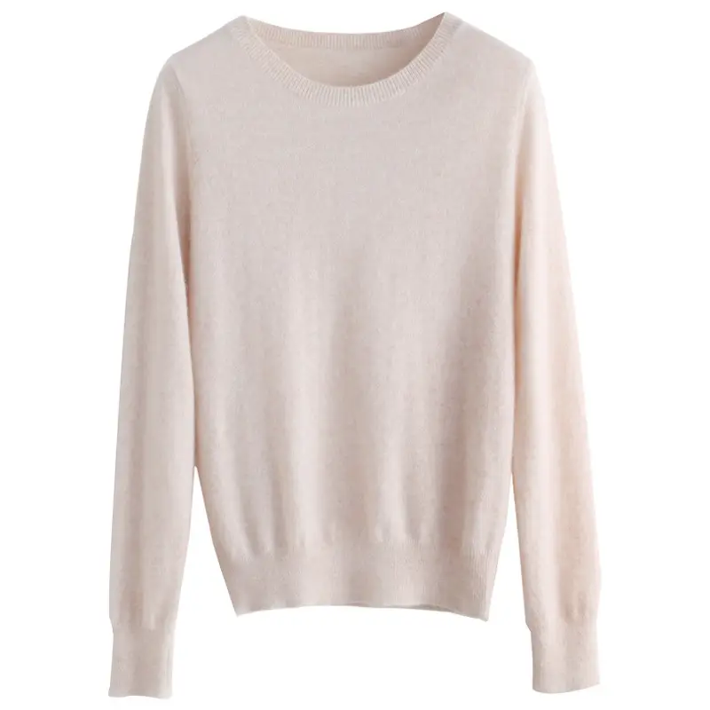 Women's New Loose Crewneck Sweater Brown - Image 15