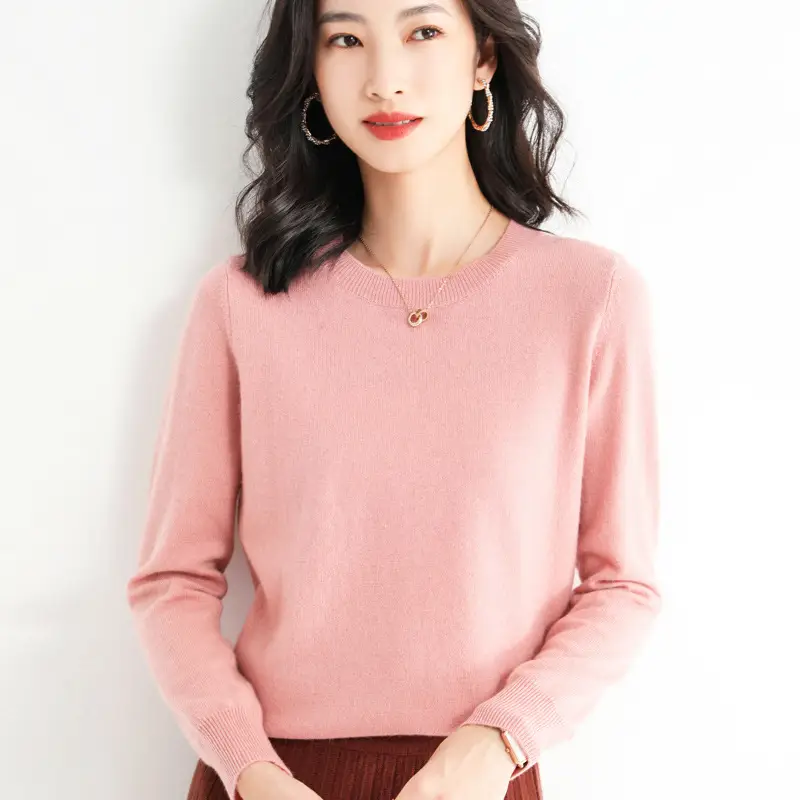 Women's 25 Autumn Knitted Low Collar Sweater Yellow