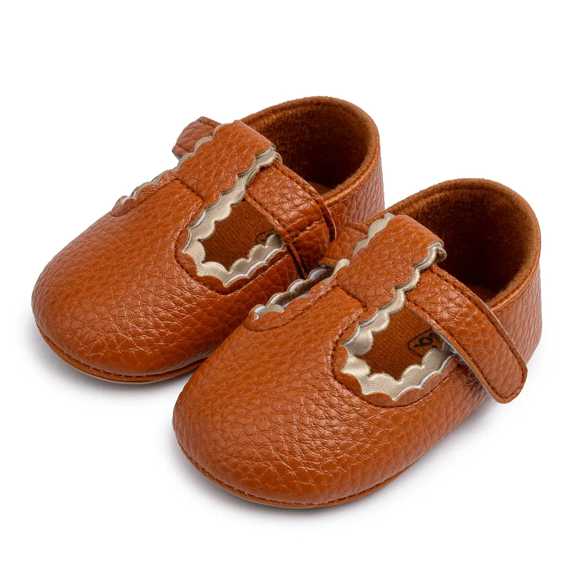 Pink Bow Baby Shoes Rubber Sole Toddler Shoes