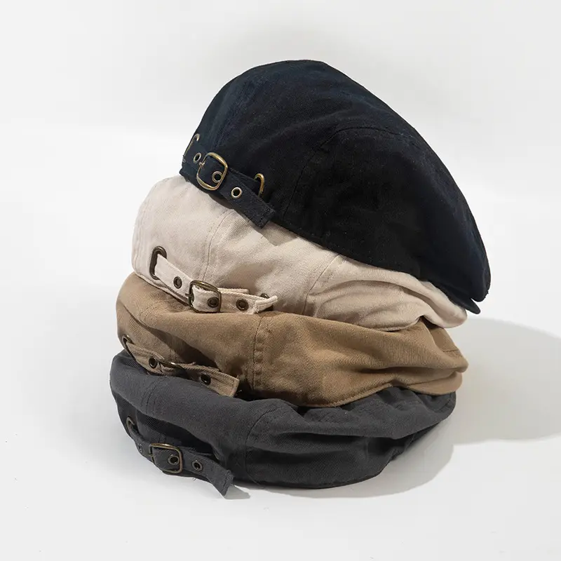 Japanese Style Duck Cap for Men with Silver Buckle