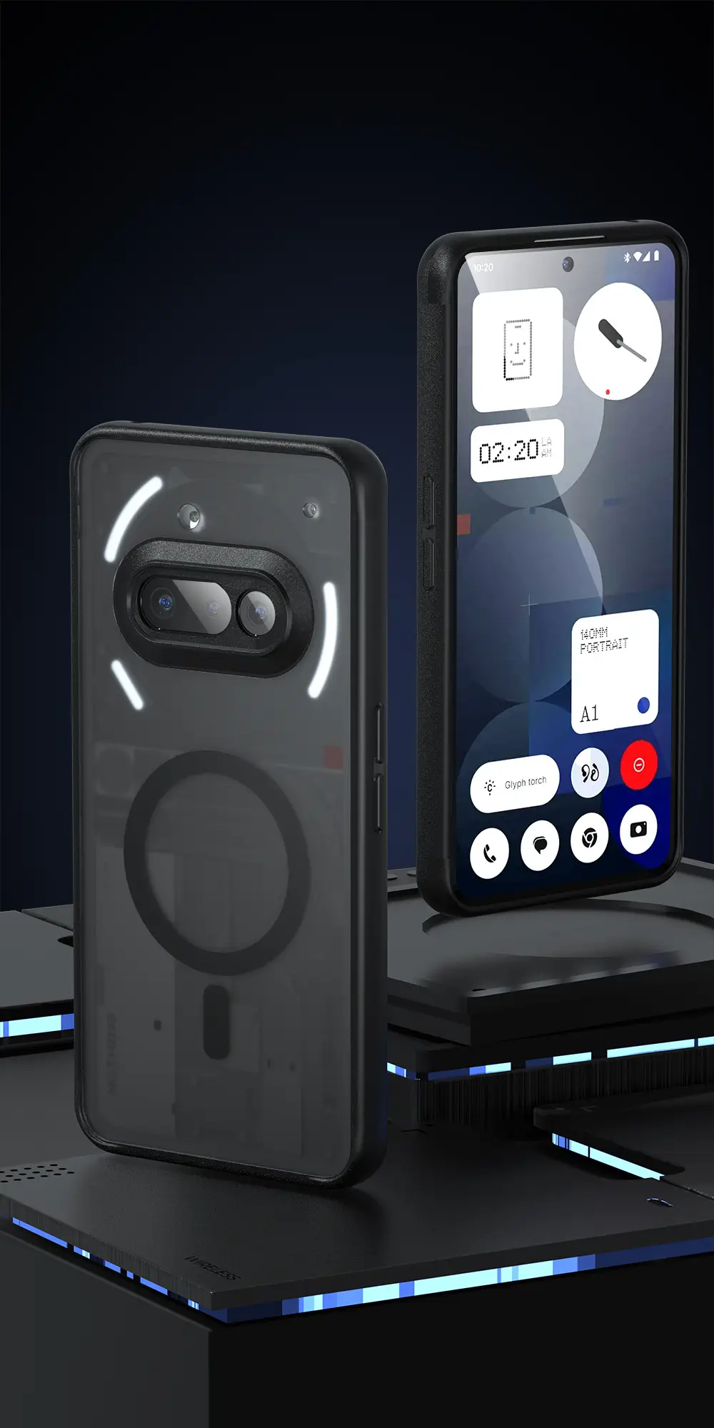 3D Touch Magnetic Phone Case Frosted Black — feature 10