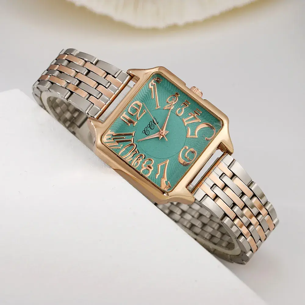Women's 2021 Steel Strap Quartz Watch with Rose Gold Case - Image 8