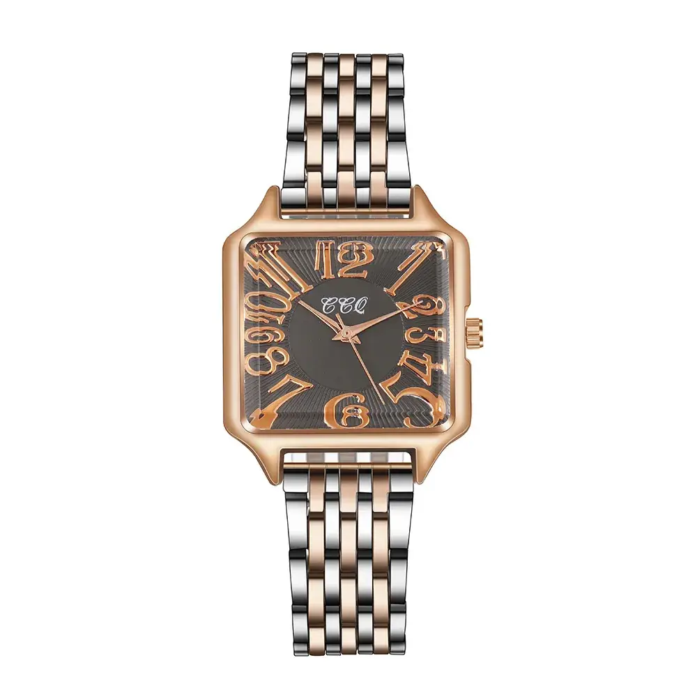 Women's 2021 Steel Strap Quartz Watch with Rose Gold Case - Image 3