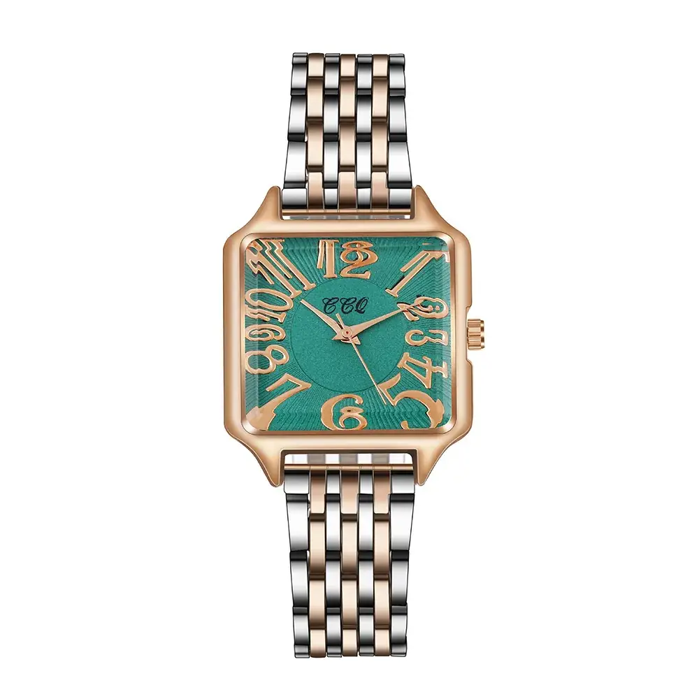 Women's 2021 Steel Strap Quartz Watch with Rose Gold Case - Image 5