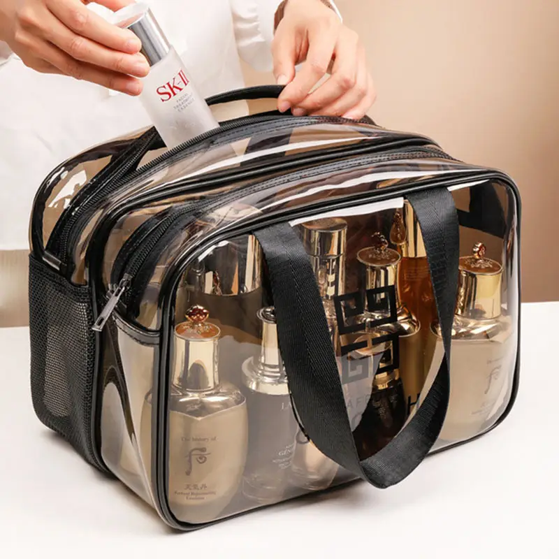 Transparent Cosmetic Bag Waterproof Large Capacity Travel Fitness Storage Bag - Image 15