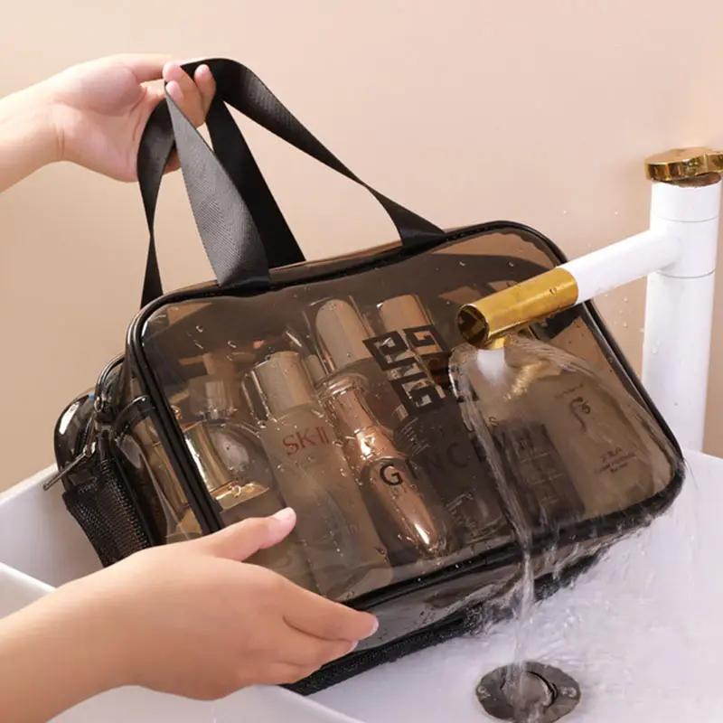 Transparent Cosmetic Bag Waterproof Large Capacity Travel Fitness Storage Bag - Image 16