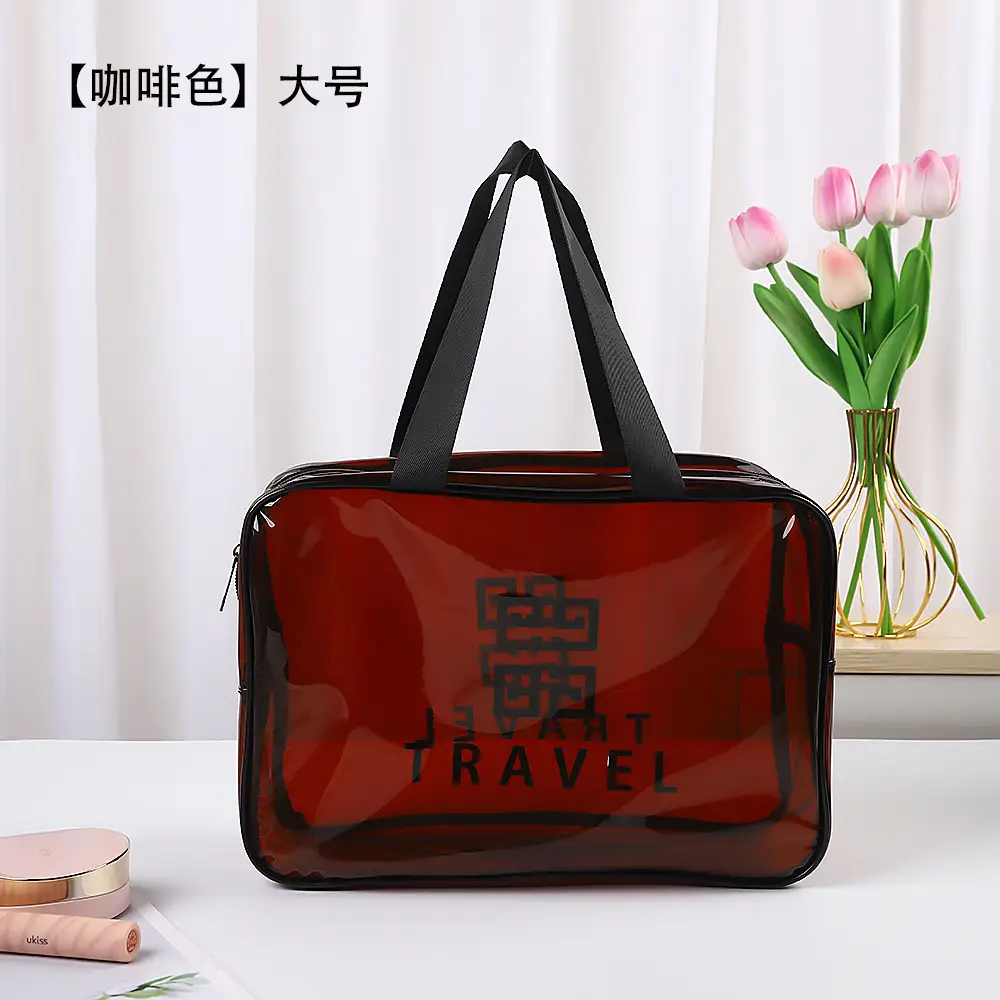 Transparent Cosmetic Bag Waterproof Large Capacity Travel Fitness Storage Bag - Image 11