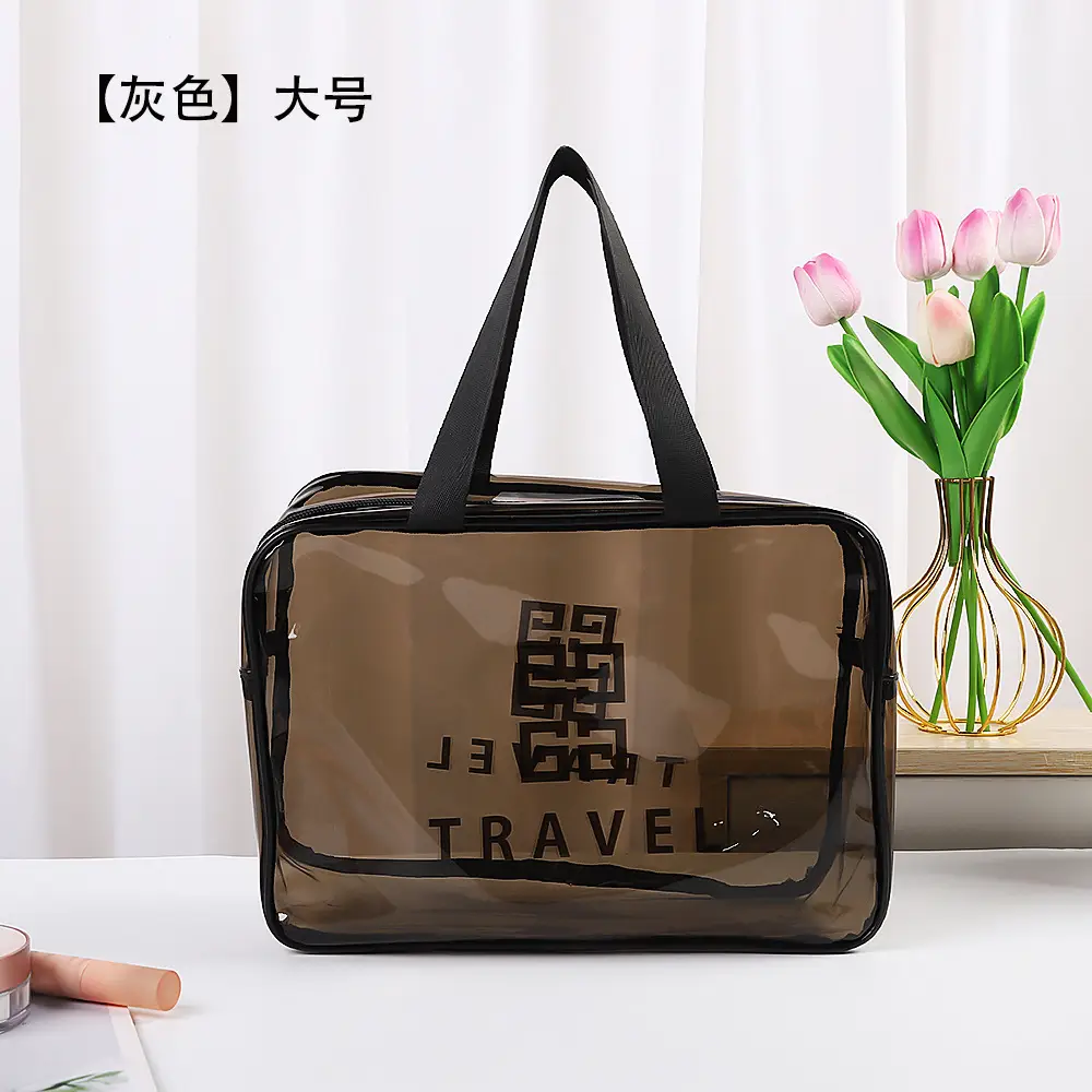 Transparent Cosmetic Bag Waterproof Large Capacity Travel Fitness Storage Bag - Image 5