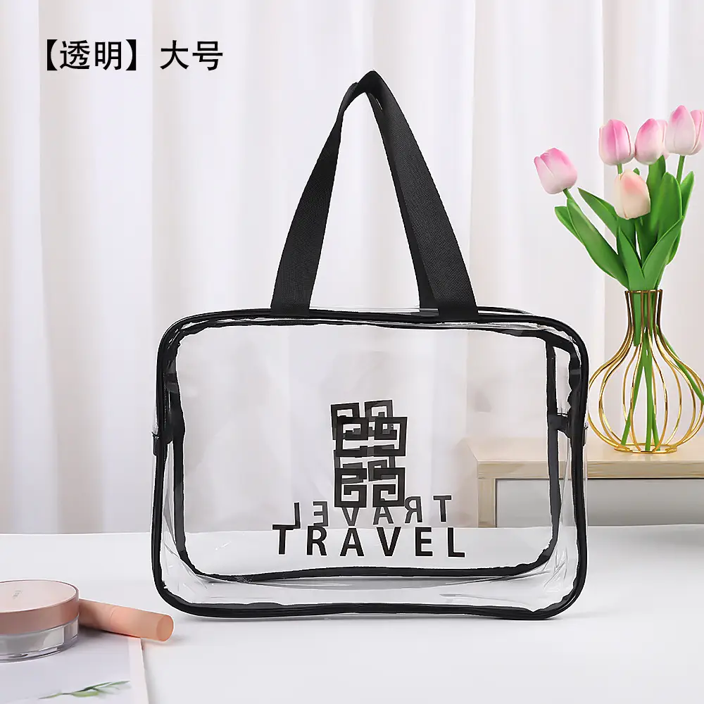 Transparent Cosmetic Bag Waterproof Large Capacity Travel Fitness Storage Bag - Image 8