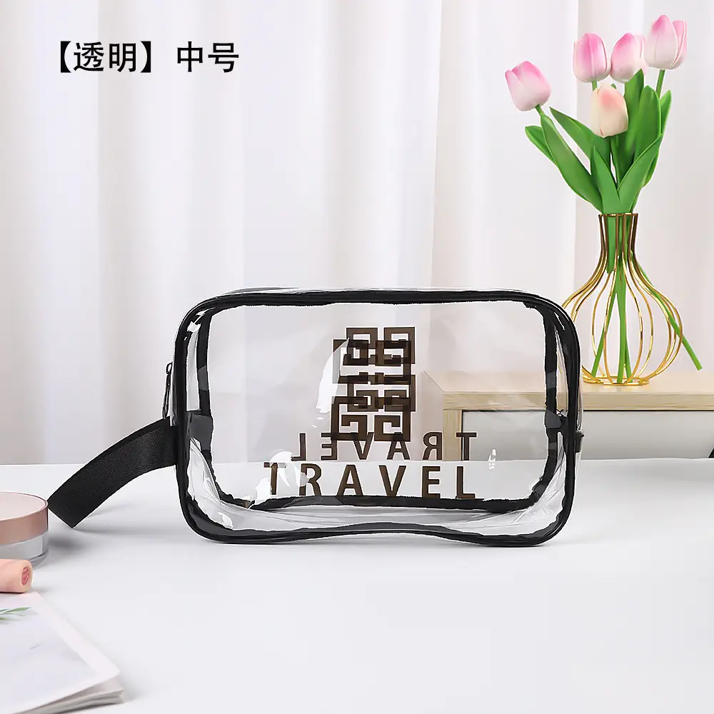 Transparent Cosmetic Bag Waterproof Large Capacity Travel Fitness Storage Bag - Image 9