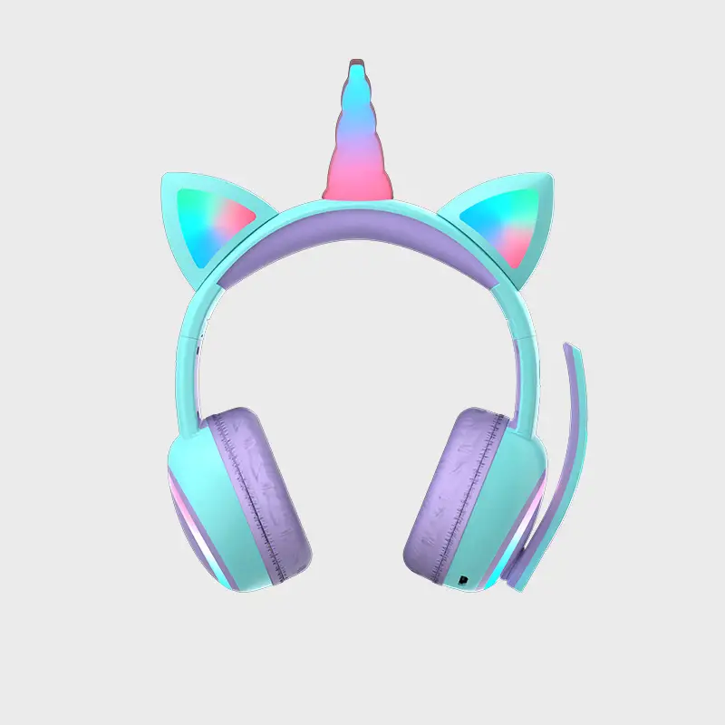 Crown Unicorn Bluetooth Headset with Luminous Design - Image 2