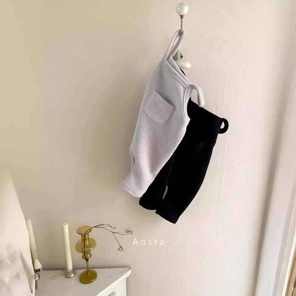 Korean Style Baby Spring Suspenders Pants for Boys Girls - Image 4