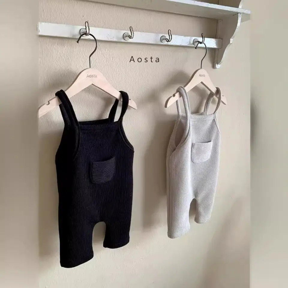 Korean Style Baby Spring Suspenders Pants for Boys Girls - Image 6
