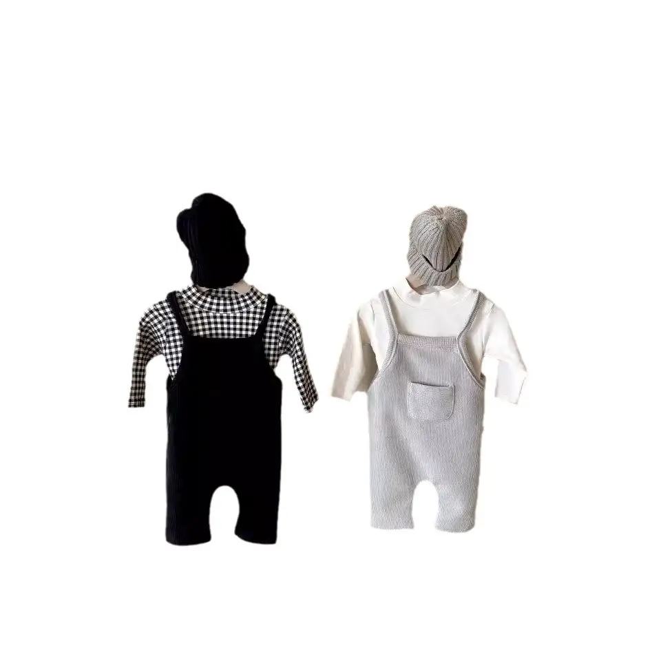 Korean Style Baby Spring Suspenders Pants for Boys Girls - Image 7