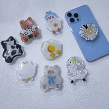 Heart-Shaped Mobile Phone Sticker Mirror Holder — feature 8