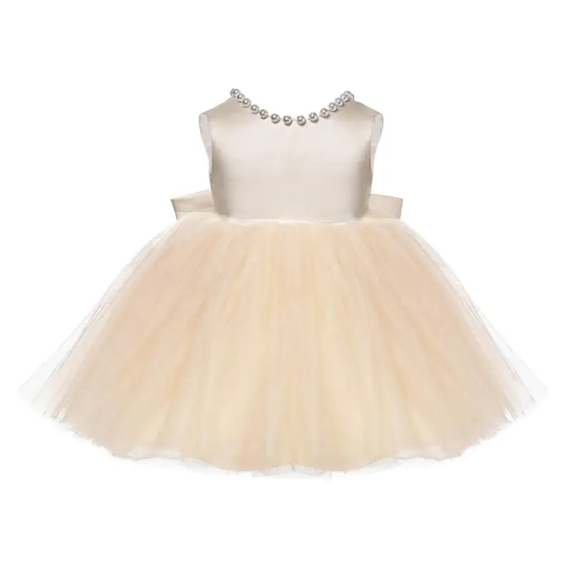 White Tulle Bow Dress for Girls Wedding Party Dress - Image 15