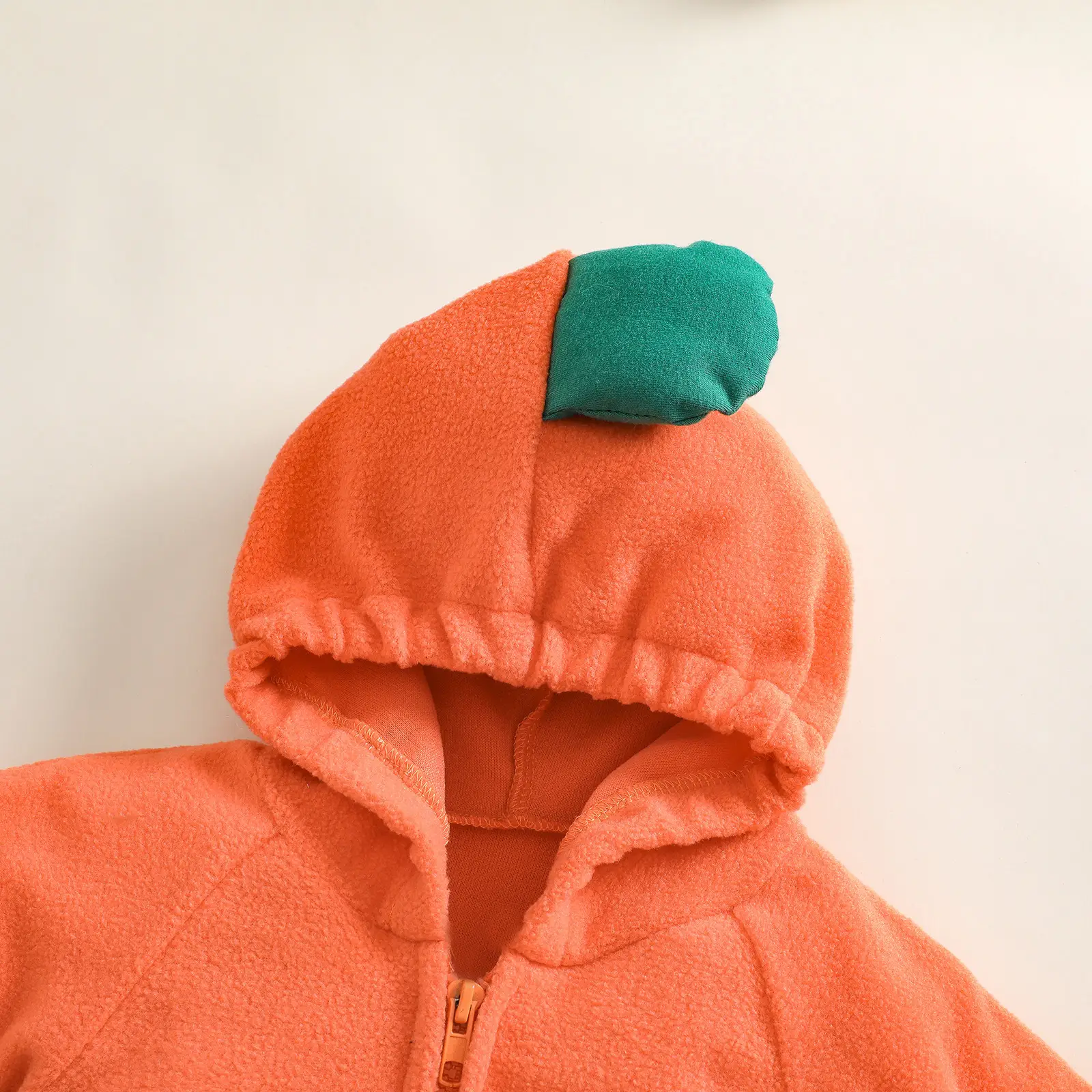 Halloween Hooded Fleece Climbing Suit Orange - Image 2