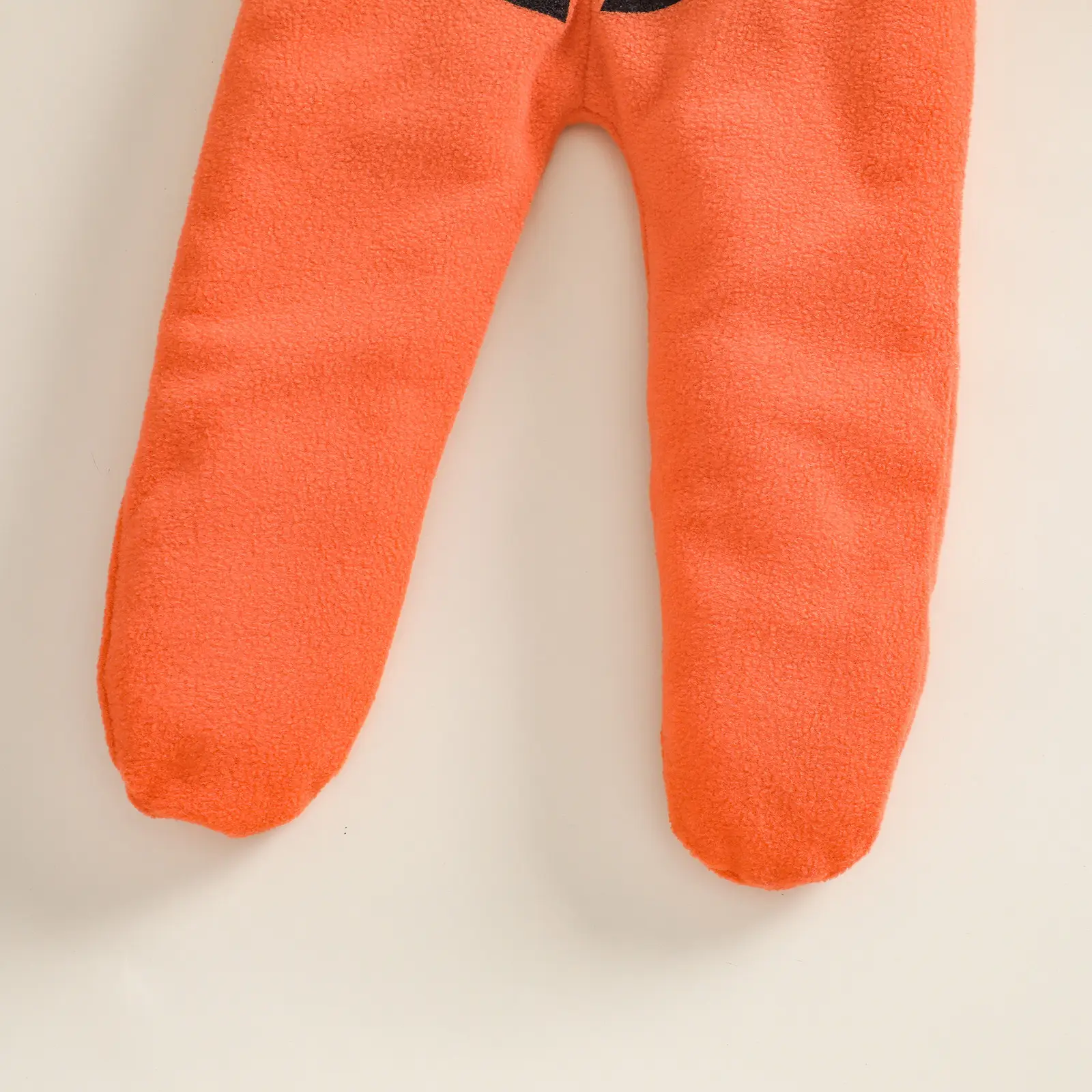 Halloween Hooded Fleece Climbing Suit Orange - Image 4