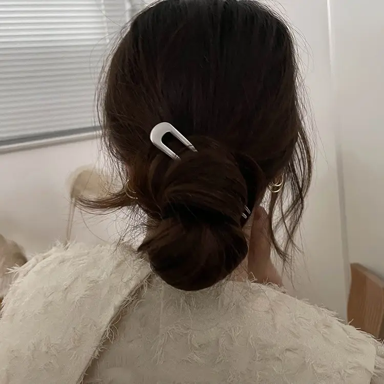 Chinese Style Cold Hairpin U-Shaped Hair Comb - Image 6