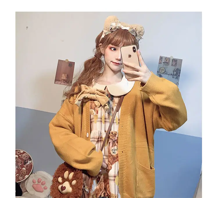 Women's Pink Sweater Cardigan 2023 Spring Knitted Jacket — feature 10