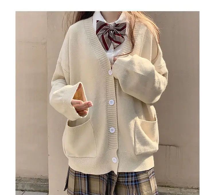 Women's Pink Sweater Cardigan 2023 Spring Knitted Jacket — feature 6