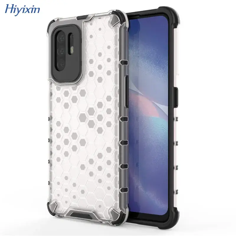 OPPO F19 Pro + Transparent Honeycomb Phone Case - Image 6