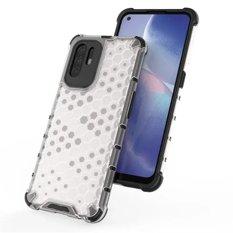 OPPO F19 Pro + Transparent Honeycomb Phone Case - Image 10