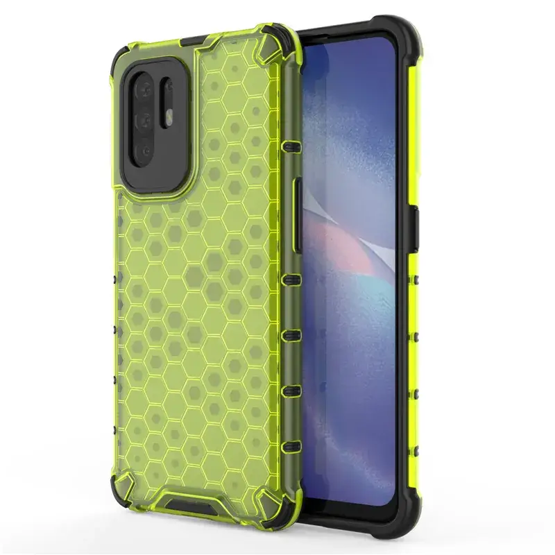 OPPO F19 Pro + Transparent Honeycomb Phone Case - Image 5