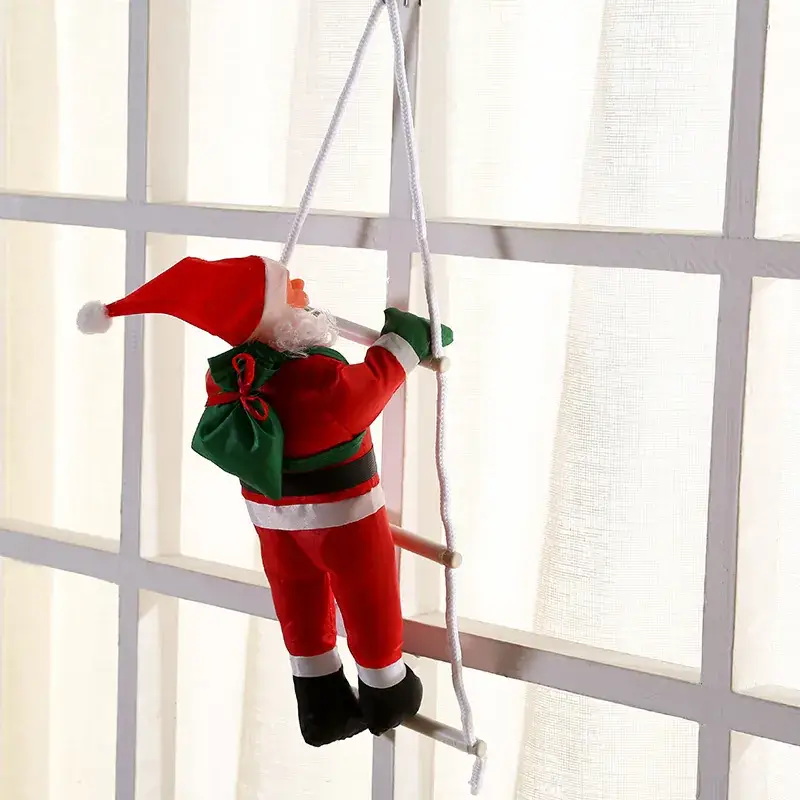 Santa Claus Window Hanging Doll Christmas Decor - Image 8