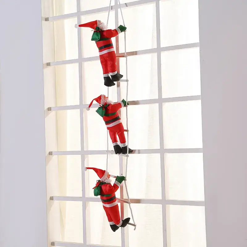 Santa Claus Window Hanging Doll Christmas Decor - Image 3