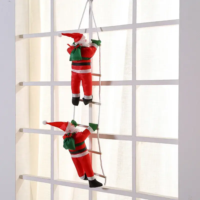 Santa Claus Window Hanging Doll Christmas Decor - Image 5