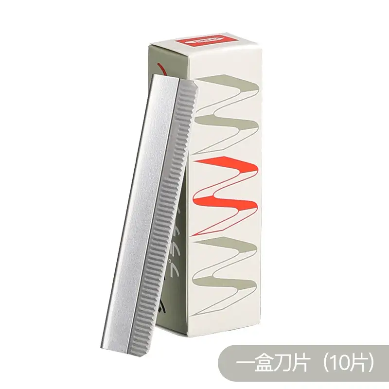 100-Piece Carbon Steel Eyebrow Trimming Knife Set - Image 3