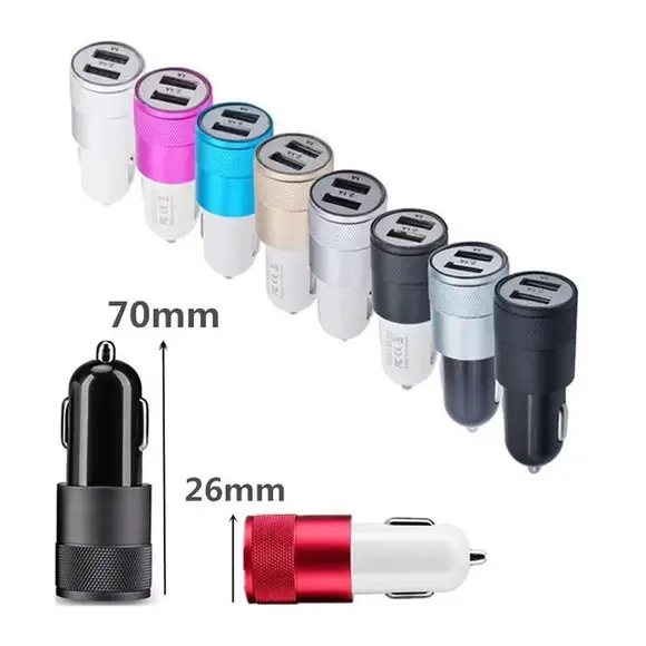 New York Matte Blue 3-in-1 Car Charger Plug Set — feature 2