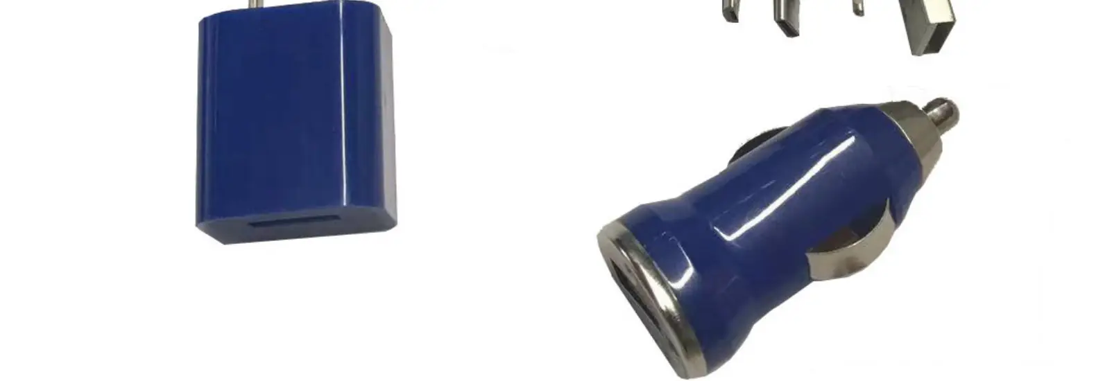 New York Matte Blue 3-in-1 Car Charger Plug Set — feature 34