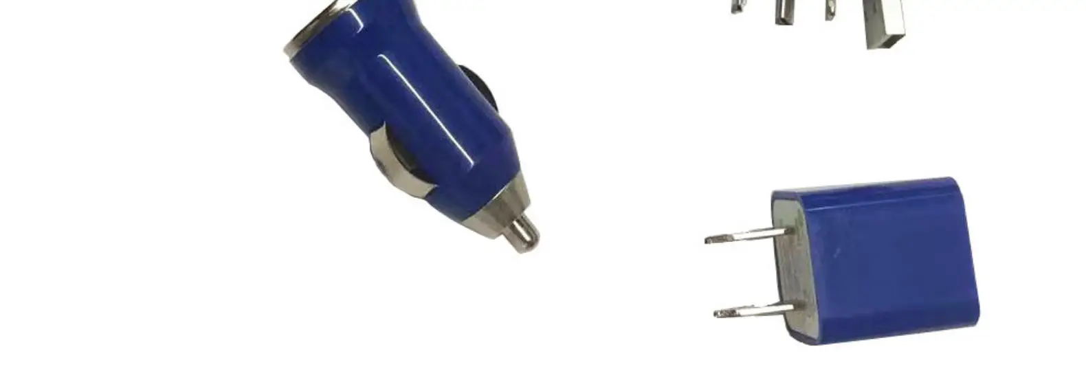 New York Matte Blue 3-in-1 Car Charger Plug Set — feature 40