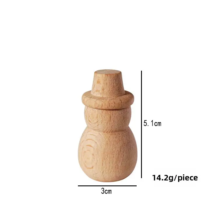 Wooden Snowmen & Christmas Trees Decor Set - Image 12