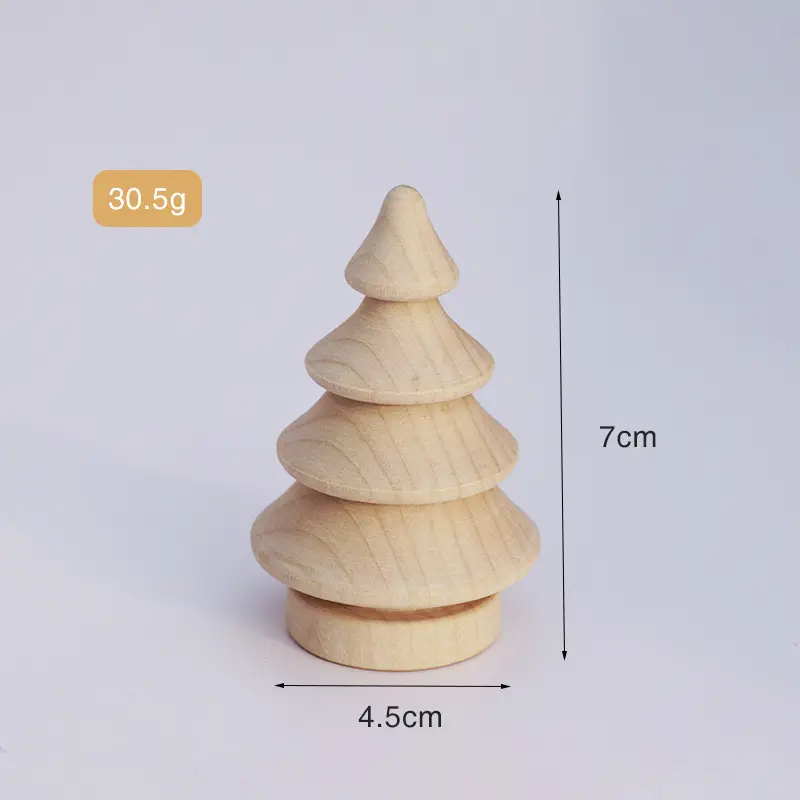 Wooden Snowmen & Christmas Trees Decor Set - Image 15