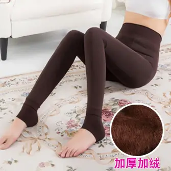 Purple Fleece Lined Slim Fit Leggings 220g - Image 6