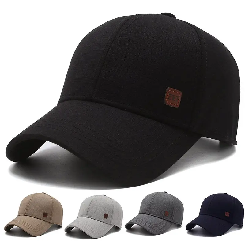 Men's Black 2021 Sunshade Cap Casual Travel Elderly - Image 4
