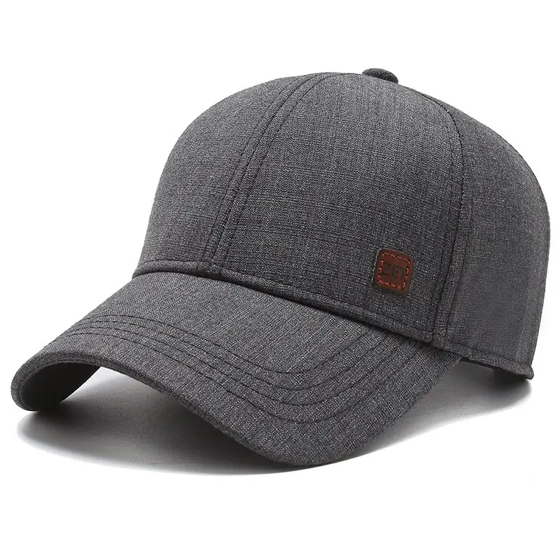 Men's Black 2021 Sunshade Cap Casual Travel Elderly - Image 2
